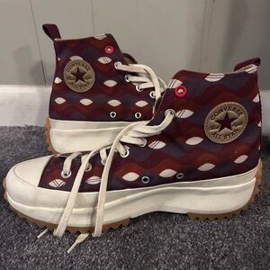 Converse Platform High Twisted Classics sneakers Dark Beetroot colorway